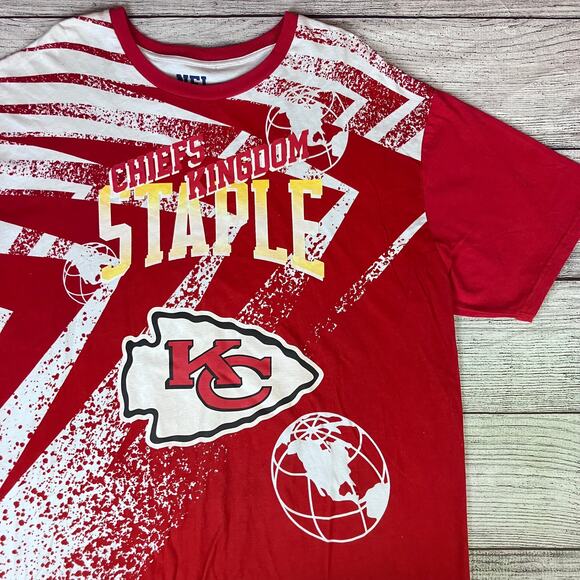 Staple x Kansas City Chiefs NFL All Over Print T-shirt - Picture 1 of 7